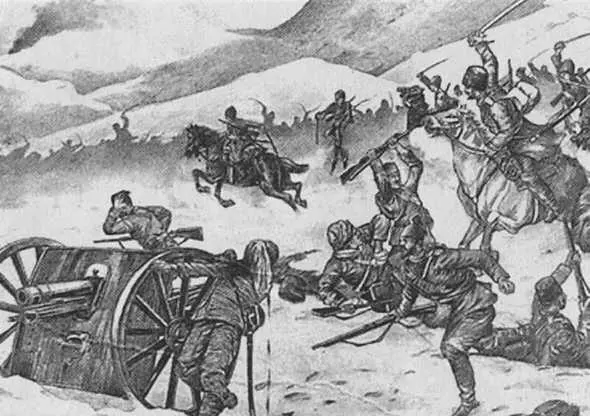 Атака казаков на турецкую батарею Кавказский фронт Великой воины Рис А - фото 8