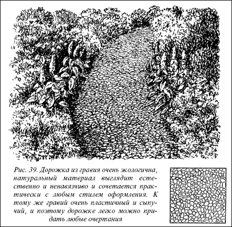 Рис 39 Дорожка из гравия очень экологична натуральный материал выглядит - фото 63