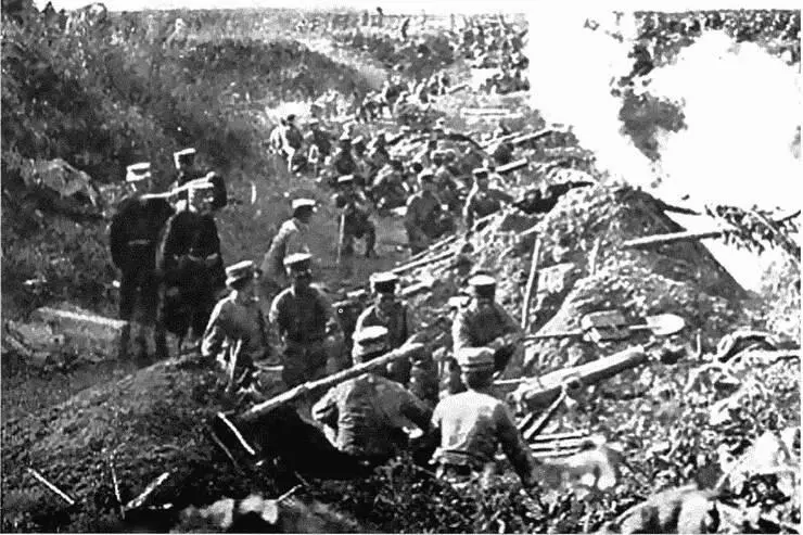 Японцы под Ляояном 1831 августа 1904 г на Северном фронте Фотограф - фото 24