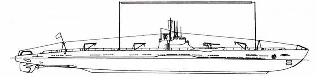 Подводная лодка И165 Первоначальный вид 1932 г После переделки в 1945 г - фото 16