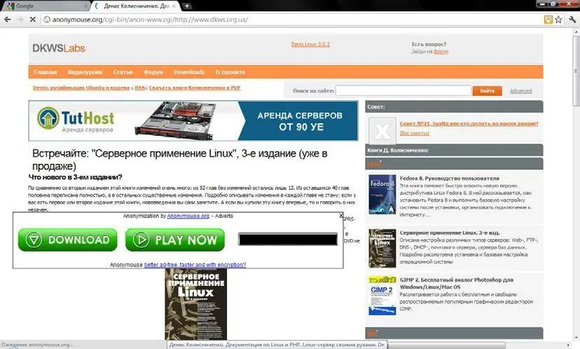 Рис 11Просмотр сайта через anonymouseorg анонимайзер добавил большой - фото 3