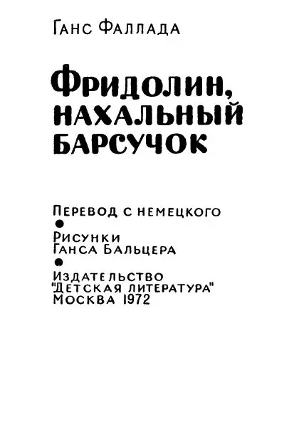 Глава первая Счастливая пора юности Фридолин лишается единственного брата и - фото 2