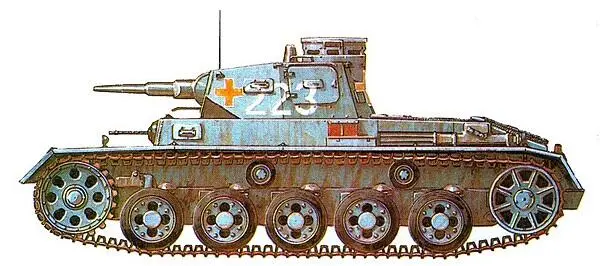 PzIII AusfA 1я танковая дивизия Польша сентябрь 1939 года PzIII - фото 67