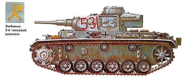 PzIII AusfH 3я танковая дивизия район Смоленска июль 1941 года PzIII - фото 71