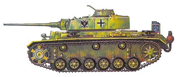 PzIII AusfМ 3й танковый полк 2й танковой дивизии район Орла июль 1943 - фото 74