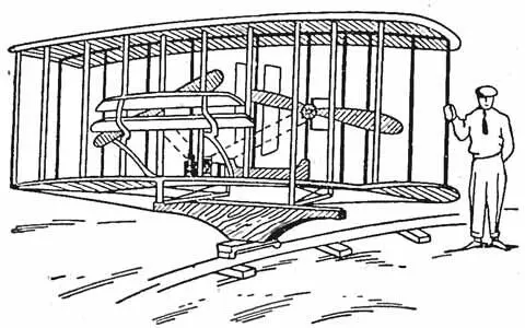 Первая зарисовка аэроплана братьев Райт появившаяся в одном парижском журнале - фото 32