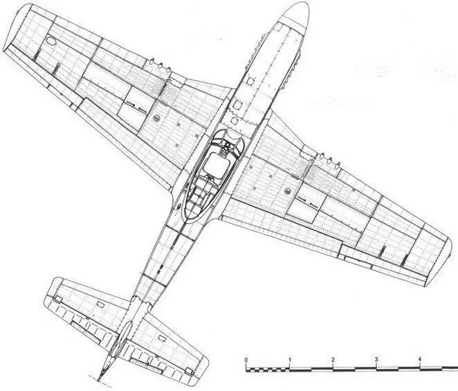 P51D5NA 1944 г P51D5NA с прицелом Т9 и зеркалом заднего вида от - фото 109