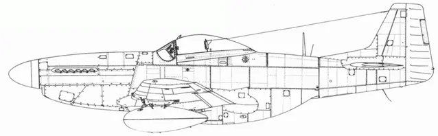 P51D15NA с 280 л баком P51D15NA с винтом Гамильтон Стандарт диаметром - фото 112