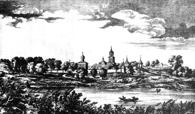 Николо Угрешский монастырь в 1840 году Литография Суровый климат Соловков - фото 39