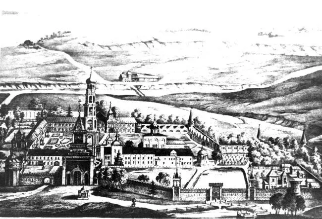 Николо Угрешский монастырь в 1866 году Эта надпись на церковно славянском - фото 60