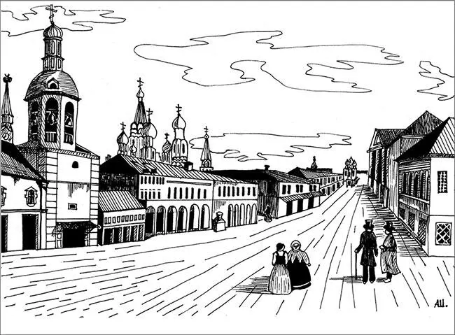Осенью 1807 года Пушкины сняли деревянный дом с двумя флигелями и - фото 47
