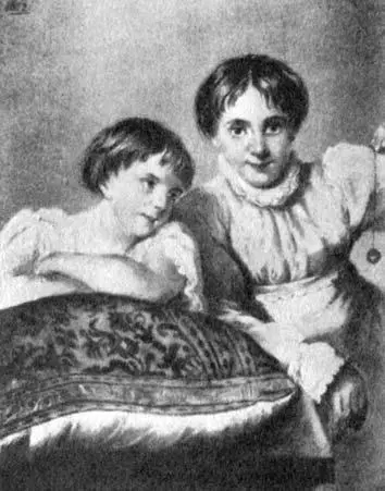 Анна и Варвара Оленины в детстве Худ ОА Кипренский 1812 г Поэт вернулся - фото 105