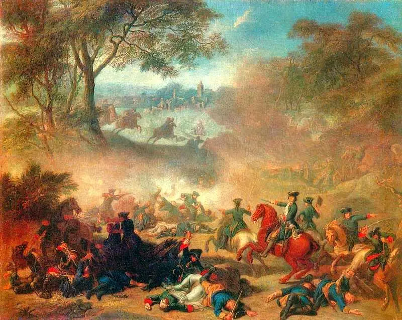 Ж М Наттье Битва при Лесной Полтавский бой 1717 ГМИИ Москва В - фото 31