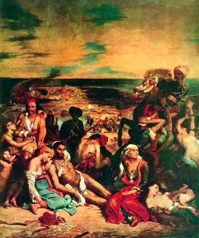 Э Делакруа Резня на Хиосе 1824 Лувр Париж Не ограничиваясь просто - фото 56