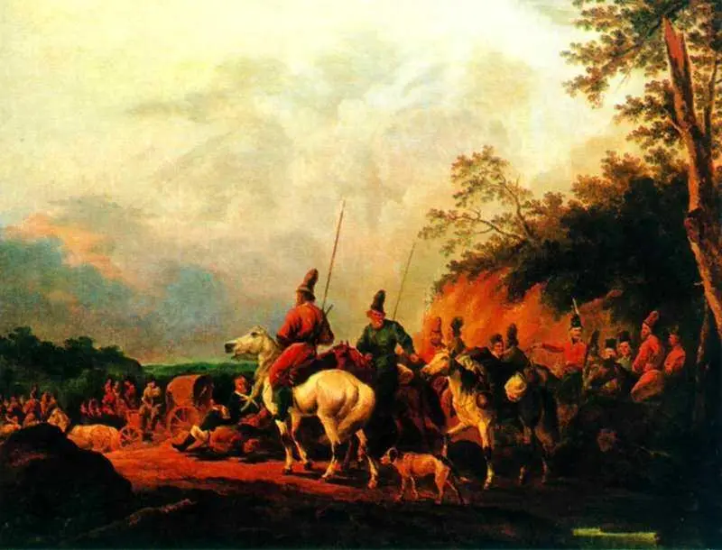 А О Орловский Бивуак казаков 1809 Русский музей СанктПетербург - фото 75