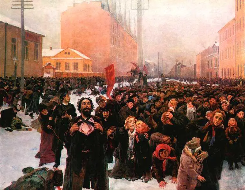 В Е Маковский 9 января 1905 года на Васильевском острове Фрагмент - фото 101