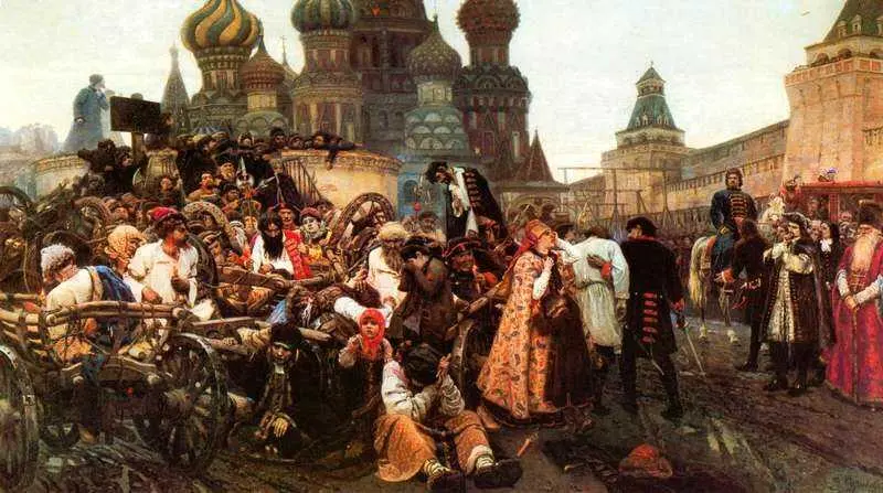 В И Суриков Утро стрелецкой казни 1881 Третьяковская галерея Москва В - фото 112