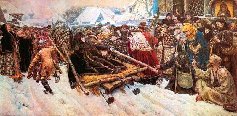 В И Суриков Боярыня Морозова 1886 Третьяковская галерея Москва За - фото 115
