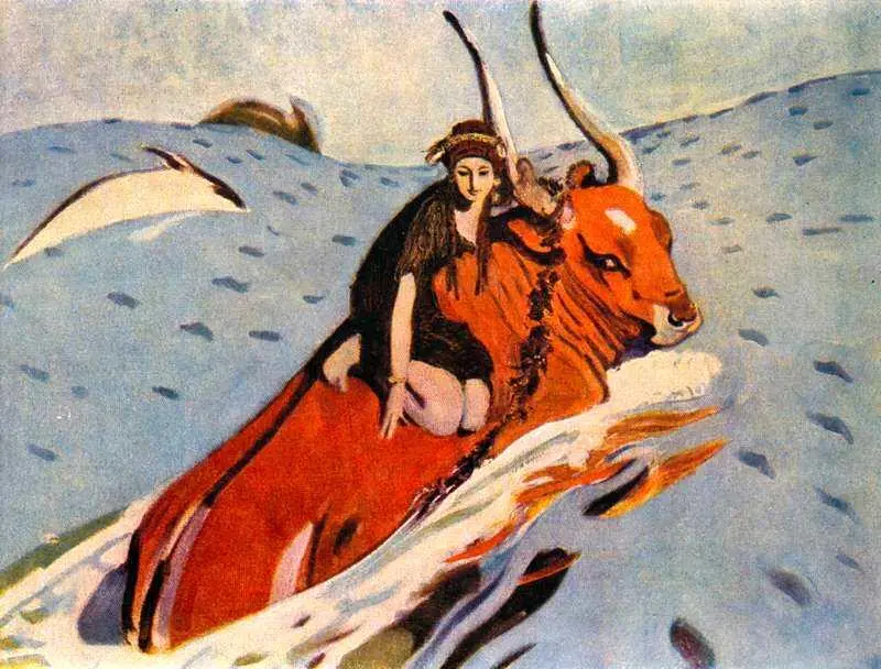 В А Серов Похищение Европы 1910 Третьяковская галерея Москва В основу - фото 140