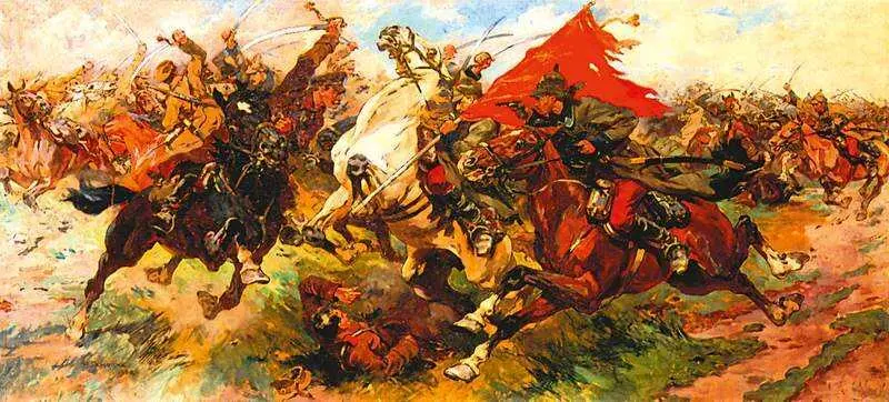 Н C Самокиш Бой за знамя Атака 1922 Музей вооруженных сил Москва Внук - фото 142