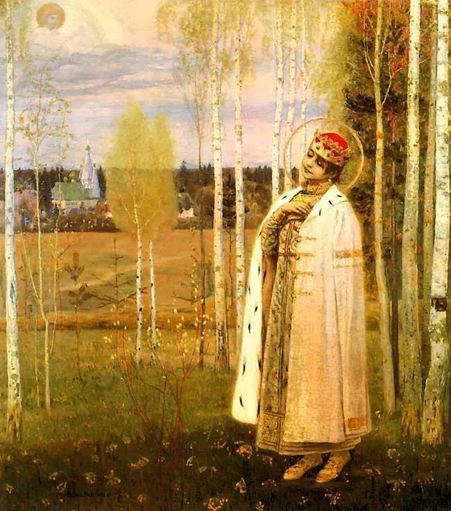 М В Нестеров Дмитрийцаревич убиенный 1899 Русский музей - фото 148