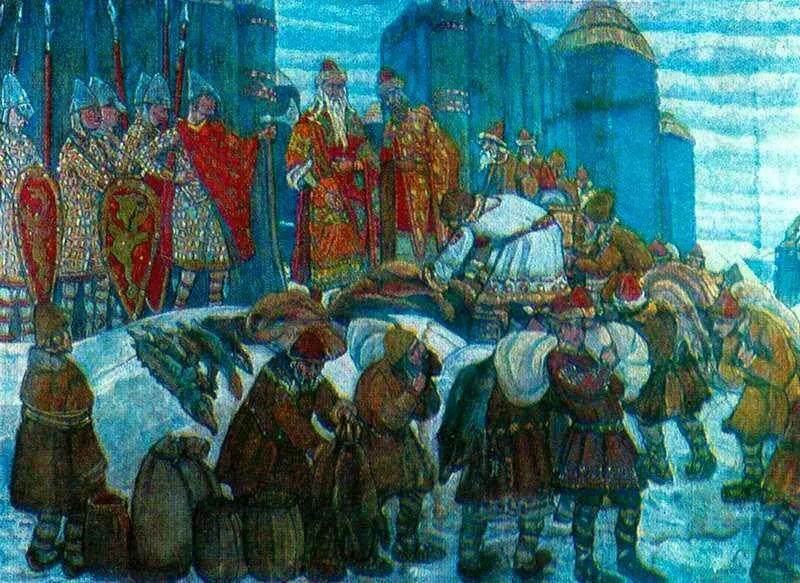 Н К Рерих Собирают дань 1907 частное собрание Москва Ученыйисторик - фото 159