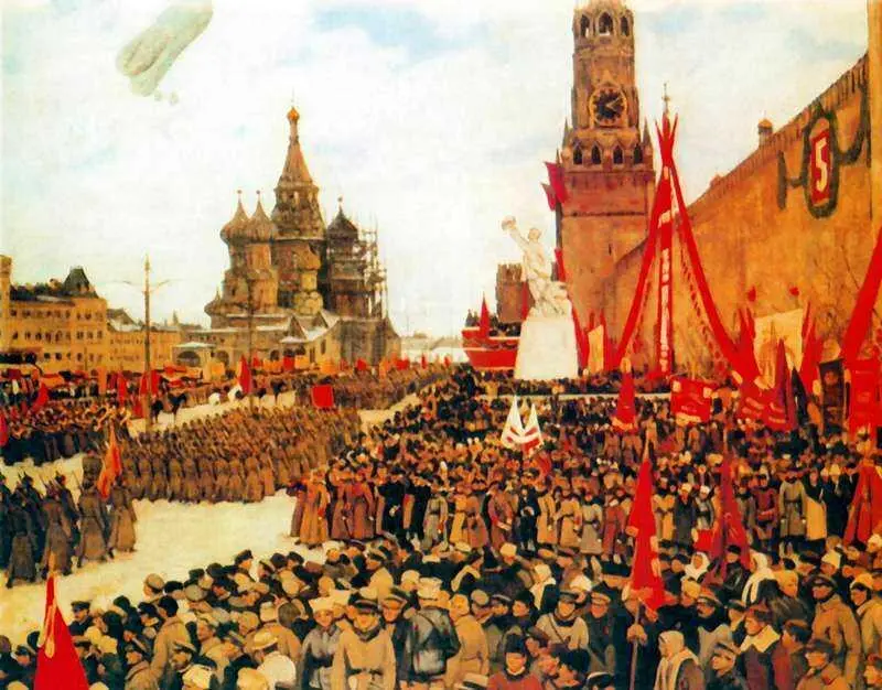 К Ф Юон Парад Красной Армии 1923 Третьяковская галерея Москва После - фото 164