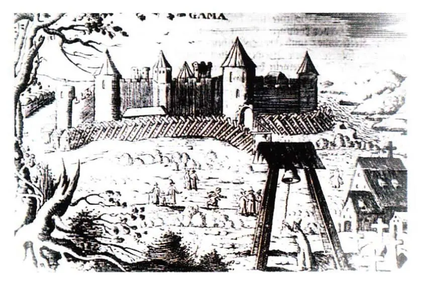 Крепость Ям Гравюра Адама Олеария План крепости Ям 1645 История крепости - фото 160
