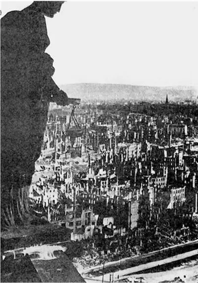 Дрезден вид на разрушенный 1945 и восстановленный город около 1982 35 - фото 28