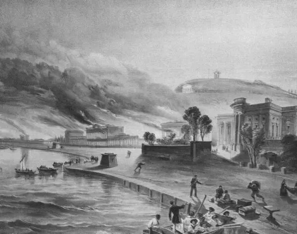 Пожар в Керчи 9 июня 1855 года Художник У Симпсон Константин Николаевич - фото 8