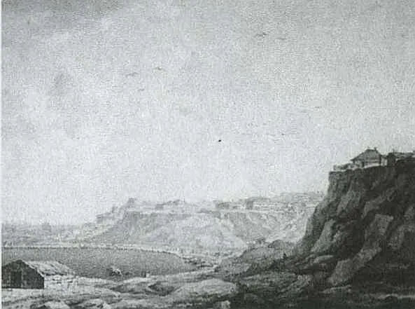 Одесса Вид от Военной гавани 1821 год МН Боробьев Одесса Приморский - фото 62