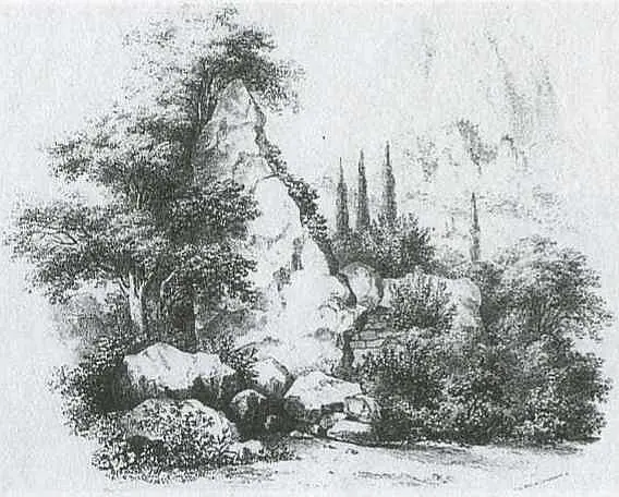 Алупка 1830е годы Литография П Госи Алупка 1830е годы Исленьев с - фото 76