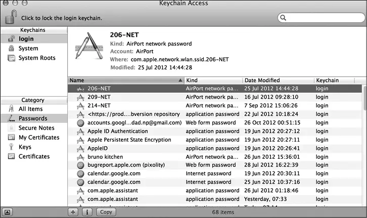 Рис 82Программа Keychain Access в Mac OS X Keychain Access это программа с - фото 154