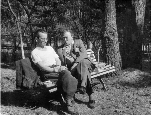 С А Лебедев и М А Лаврентьев на даче в Луцино 1 мая 1963 года Все наиболее - фото 40
