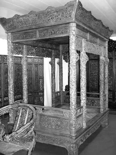 Императорская кровать из дерева с вырезанными на ней 55 драконами Наложницы - фото 30