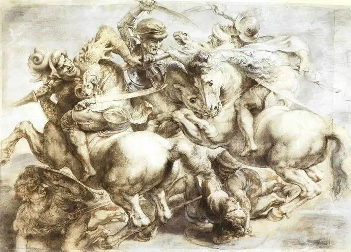 П П Рубенс Битва при Ангиари 1605 Копия с картона Леонардо Леонардо похож - фото 125