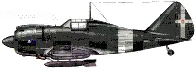 Re2002 с 630кг бомбой на внешней подвеске 5е истребительнобомбардировочное - фото 158