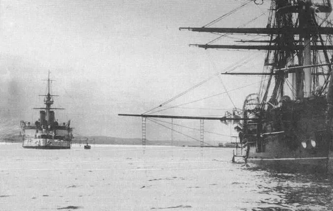 На Балтике 1903 г Наварин в составе Учебноартиллерийского отряда 1903 - фото 15