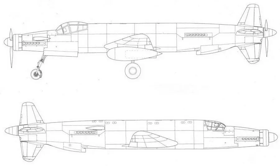 Junkers Ju 635 проект реконструкция вид слева и справа Dornier - фото 31