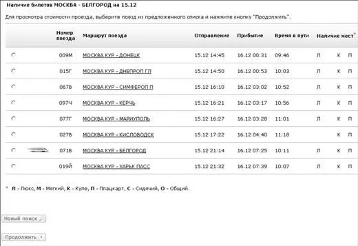 Рис 536Расписание поездов по заданному запросу Ставлю в нижней части окна - фото 111