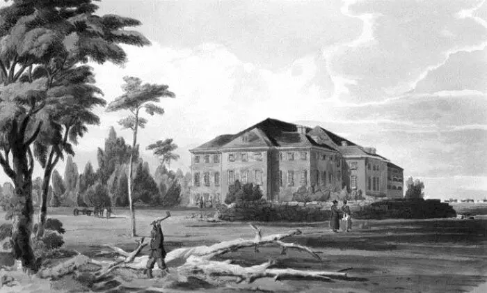 Вид Старого деревянного театра в Москве до пожара 1812 года Исторические - фото 44