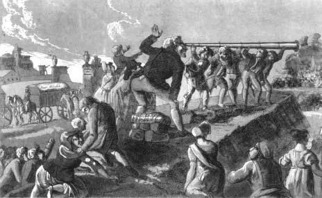 Губернатор Ростопчин рассматривает горящую Москву Карикатура 1810е гг И - фото 47
