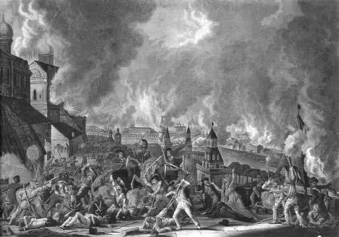 Пожар Москвы 315 сентября 1812 года Вид из Кремля в сторону Воспитательного - фото 97