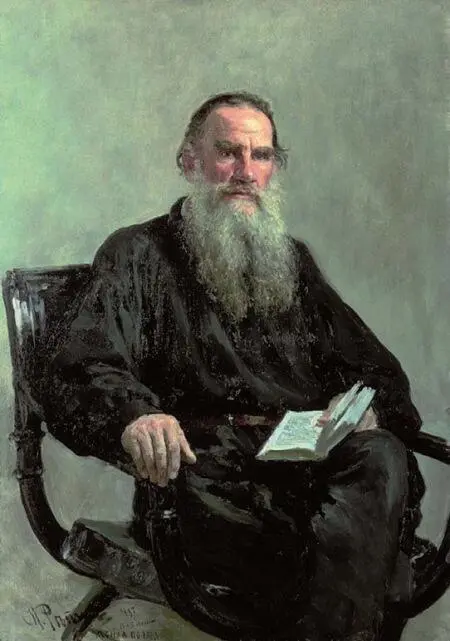 ЛН Толстой в кресле с книгой в руке С картины ИЕ Репина 1887 г ИЕ - фото 43