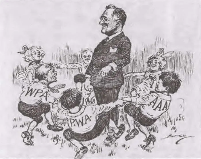 Рузвельт и программы Нового курса Карикатура НьюЙорк таймс Август 1933 - фото 4