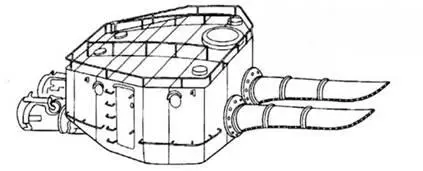 Двухтрубный торпедный аппарат тип 6 калибра 533 мм с водозащитной рубкой - фото 91