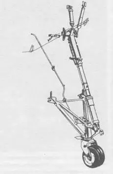 Схемы стойки основного шасси вверху и хвостового колеса внизу Уругвай В - фото 170