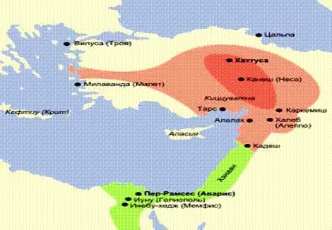 Рис 19 Хеттское царство Таким образом содержание Книги Велеса о пребывании - фото 19