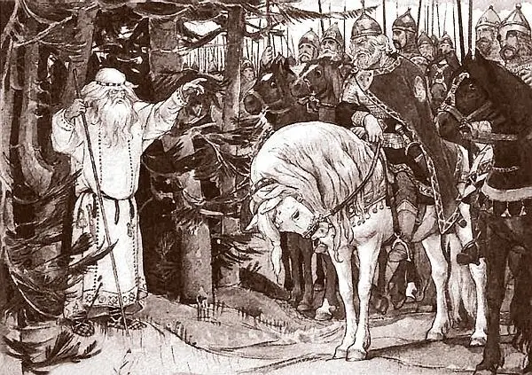 Встреча Олега с кудесником Художник В Васнецов иллюстрация к поэме А С - фото 56