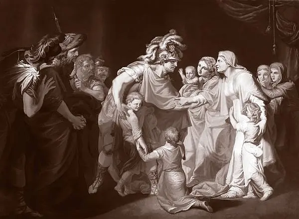 Семья князя Святослава Игоревича Художник И Акимов Святослав целует мать и - фото 113